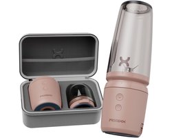 PROMiXX SENSE Blender To Go - Smoothie Maker - Mini Blender - Portable Blender - Draagbare Blender Smoothie - Blush