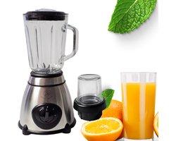 Royal Swiss® Blender – 1,5Lliter Glas – 1030W Krachtige Motor – IJscrusher Functie – RVS – Smoothie maker