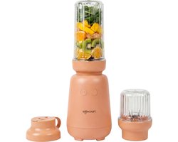 Safecourt Kitchen PureBlend - 1000W Smoothie maker - BPA vrij - inclusief to-go drinkdeksel + rietje- Premium Tritan blendbekers -Pink