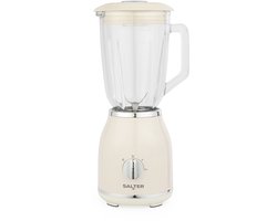 Salter Retro Kan Blender - 1,5 L Glazen Kan - Crème