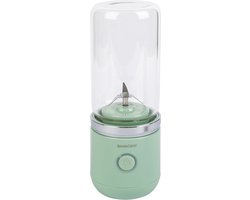 Silvercrest Smoothiemaker to go - Mint - Inhoud: 300 ml - Kenmerk: oplaadbare accu - Bereiding direct in drinkbeker - Om te mixen met yoghurt of ijs - Beker van hoogwaardig borosilicaatglas