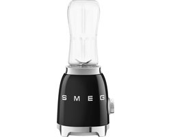 SMEG PBF00BLEU - Personal Blender - Jaren 50 - Zwart - incl. 1 Bottle-to-Go