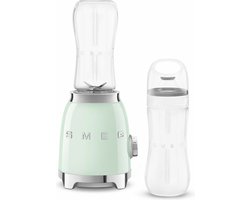 SMEG PBF01PGEU - Personal blender - Watergroen - 600 ml - 300W - Jaren '50 - incl. 2 Bottle-to-go