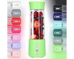 Smoothie Maker Blender To Go - Blender voor Smoothies - Gezond Onderweg - USB-C Oplaadbaar - 500ml - Licht Groen
