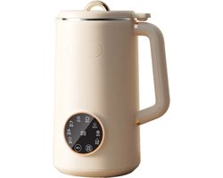 Smoothie Maker - Sojamelk Machine - Sojabonenmelk Machine - Milkshake Machine - 1 Liter 10 Blades - LCD Touchscreen Smart Touch - Beige