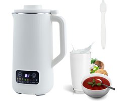 Sojamelk Maker – Milk Maker 600ml – Soepmaker 220V – Soupmaker – Melkmachine – 10 Krachtige Messen – met LED-Scherm – Magnetische Deksel – met Verwarmingsfunctie - Wit