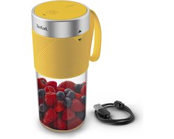 Tefal Lightmix BL1C04 - Blender to Go - Compact - 300ml Tritan beker - USB opladen - Makkelijk Schoonmaken - Geel