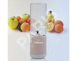 Tristar portable blender PD-8941M, rose, draagbare blender, 380 ml, USB aansluiting, fitness