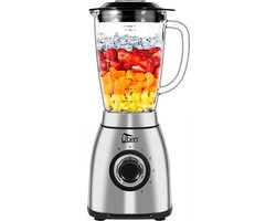 Uten Power Blender - 2 Liter - Blender Glazen Kan - 5 Standen - Krachtige 1800W - Smoothie maker - RVS