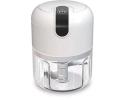 Ynkkvre - Foodprocessor - Hakmolen - Mini Blender - Blender - Blender to go - USB Oplaadbaar - 3 RVS Messen - 250ml Capaciteit - 1500mAh Batterij - Compact Ontwerp