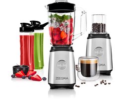 Zeegma Vitamine - Blender - Smoothie Maker - 2 x To Go Beker & Mixen - 1 liter - 1050 Watt - To Go - Mix & GO - Smoothies