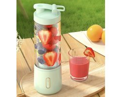 ZYLARO blender - smoothie maker - Draagbare Smoothie Maker To Go - Draadloos mini blender Oplaadbare - 500 ml - groen