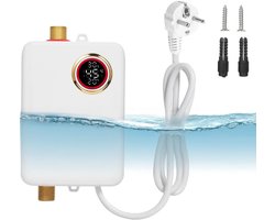 ApexArte® Boiler - Doorstroomverwarmer - Keukenboiler - Doorstroomboiler - Met Display - Wit