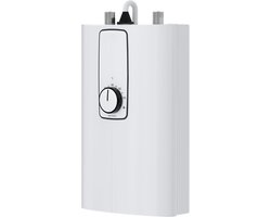 Aurixi® Doorstroomverwarmer - Doorstromer - Doorstromer Wastafel Elektrisch - Automatische Thermostaat – Boiler – Ondertafel Montage - Wit - ‎9cm x 19cm x 30cm