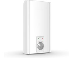 Aurixi® Doorstroomverwarmer - Hydraulische Doorstromer - Doorstromer Douche Elektrisch - Automatische Thermostaat – Boiler Tot 75 °C - Voor Wastafel, Douche of Badkuip - Wit- 12cm x 26cm x 48cm