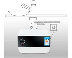 Boiler, doorstroomboiler, 1500 W, 6 l, mini-elektrische boiler, waterverwarming