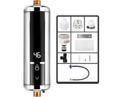 Boiler - Doorstroomverwarmer - Keukenboiler - Doorstroomboiler - Met Display - Zilver