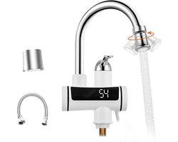 Doorstroomverwarmer - Doorstroomboiler - Doorstroom Electrisch - Doorstromer Elektrisch - Elektrische Kraan - Eenvoudig Te Installeren - Oppervlaktebevestiging - Direct Warm Water - Geschikt Voor Verschillende Ruimtes - Stijlvol - Duurzaam