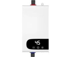 Doorstroomverwarmer - Doorstroomboiler Elektrisch – Doorstroom Boiler voor Douche - 4500W - Wit