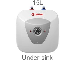 Elektrische boiler THERMEX HIT PRO 15 L – montage onder de gootsteen (aansluitingen boven)