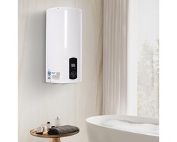 Elektrische Boiler – Warmwaterboiler – Waterverwarmer – Verticaal Elektrisch Reservoir – Waterverwarming – 80 Liter – Veiligheidsklep – LED Temperatuurdisplay