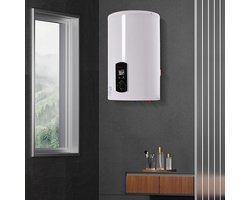 Elektrische Boiler – Warmwaterreservoir – Geiser – Waterverwarmer – Boiler Verticaal – 50 Liter – LED Temperatuurdisplay – Veiligheidsklep