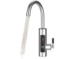 Elektrische Directe Waterverwarmer 220V - Efficiënt Verwarmen, Warm/Koud, Temperatuurdisplay, Geschikt voor Keuken en Badkamer [Energieklasse C]