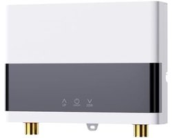 Elektrische Doorstroomboiler 6000W voor Keuken en Douche - Direct Warm Water met LED Temperatuurweergave - Drukvast Ontwerp - Energieklasse A - Wit