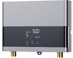 Elektrische Doorstroomwaterverwarmer - 6000W - 220V - Direct Warm Water - Wandmontage Mini - LED Temperatuurweergave - Voor Keuken