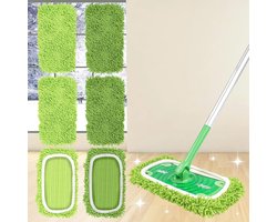 Herbruikbare Vloerdoeken voor Swiffer - Droog en Vochtig, Voor Alle Vloertypes (6 Stuks)