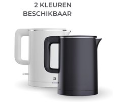 MK-6061 Elektrische Waterkoker – 1 Liter – 1000W – Dubbelwandig – 360 Graden Draaivoet – Automatische Uitschakeling – Droogkookbeveiliging – Zwart