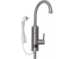 Noveen - Elektrische Doorstroomboiler – Doorstroomverwarmer – Met Luxe RVS Kraan – Verwarmt tot 60 Graden - Elektrisch Verwarmde Kraan – IWH850 Inox