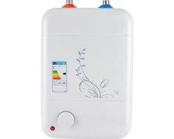 Onderbouw elektrische doorstroomboiler 8 liter met temperatuurregelaar - 1500 W, warmwaterapparaat voor beperkte ruimtes