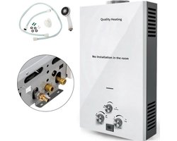 Propaan geiser 18L - LPG Geiser 18 Liter / minuut Boiler - Ideaal Voor Camper - Caravan - Boot - Camping - Snel Heet Water - Inclusief Douche