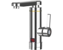 Tankloze Elektrische Warme Waterkraan 3000W - 3 Sec Directe Verwarming, Digitaal Display, Verzinkproces