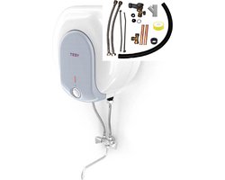 Tesy 10 liter keukenboiler met kraan met installatieset