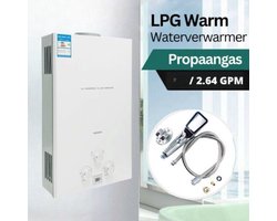 VoordeelPaleis Luxe Propaan Boiler 16L - LPG Geiser 16 Liter / minuut Boiler - Ideaal Voor Camper - Caravan - Boot - Camping - Snel Heet Water - Inclusief Douche