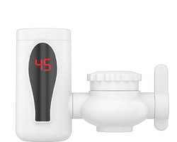 Warme Waterkraan - Tankloze Verwarmer, Roteerbare Snuit, LED Digitaal Display, 2 Modi, Geschikt voor Handen wassen, Buiten, Keuken en Badkamer