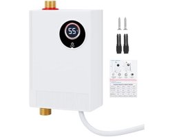WNHB® Mini Doorstroomboiler 3800W met LCD Display - Elektrische Instant Boiler voor Douche Keuken of Wastafel - Compact en Energiezuinig