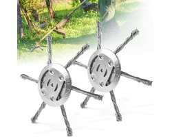 2-delige grastrimmer en onkruidborstel met 5 mm gat voor elektrisch gereedschap