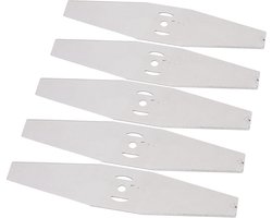 5x Stalen Vervangingsmessen voor Grasmaaier Kop - Voor Dik Gras, Onkruid en Struiken