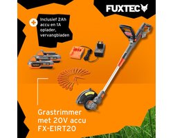 Accu-edger - FUXTEC FX-E1RT20 - 20V Set 2Ah accu en 2A lader