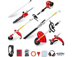 Benzine Multifunctioneel Tuinmotor met Lange Reikwijdte: Strimmer Heggenschaar en Snoeizaag