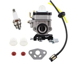 Carburateur Set met Slang, Filter en Bougie voor 23cc tot 26cc Bosmaaier