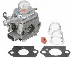 Carburateur Set - Onderdelen Bosmaaier - Trimmer Reparatie - Compleet Vervangingsonderdeel - 66x29x56mm - Zilverkleurig