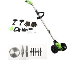 Draadloze Grastrimmer en Bosmaaier met Batterij en Accessoires