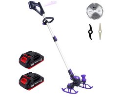 Draadloze onkruidverdelger met batterij en verwisselbare messen - Grastrimmer en snijder in één