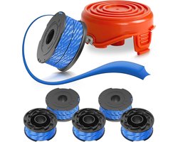 Draadtrimmerspoel compatibel met meerdere modellen, 6 spoelen en 1 dop