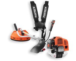 FUXTEC FX-MS162 Benzine Bosmaaier 2-in-1 – 62cc – Grastrimmer & Bosmaaier – 3,5 pk 2-takt – Met draagharnas, mes & spoel