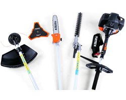 FUXTEC Multitool Benzine 4 in1 - Multigereedschap - Bosmaaier - Kettingzaag - Heggenschaar - FX-MT152